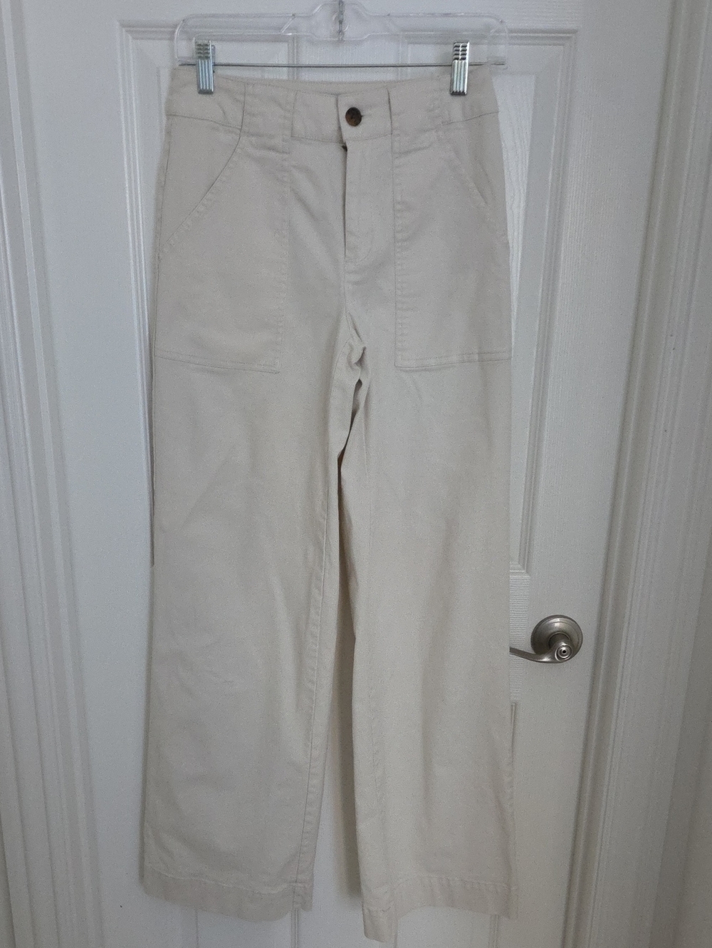 Nili Lotan Ivory Cotton Trousers